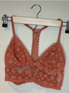 Victoria's Secret rust lace racerback bralette